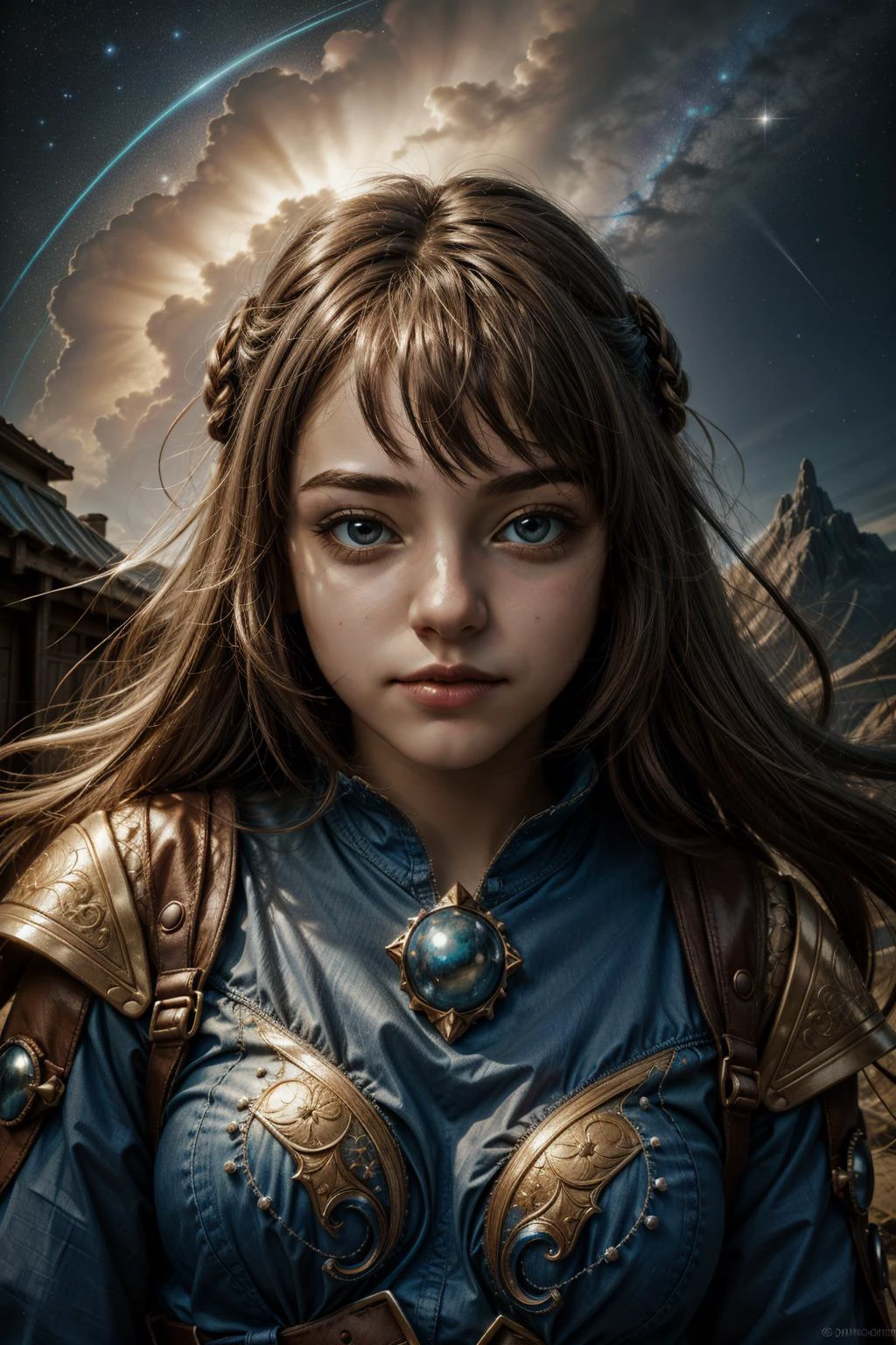 1girl, (whimsical art by Justin Gerard:0.9) , awardwinning Unity Engine, Flustered, high angle shot of a Floating Scenic Sardinian ([Skull:Magellanic Clouds:1]:1.3) , it is with Emotional print, it is forged by Levi's, at Painterly dungeon, Unpredictable jungle and cityscape, Sunny, in focus, Fearful, Cobra, broad lighting, Selective focus, Calotype, nightmare fuel, Luminous trails, artstation, photolab