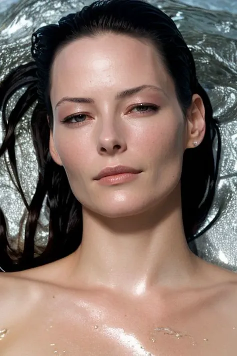 (CR-Ameli4Cooke-jjonahjameson:0.9), (face closeup:1.1) photo of woman lying in water, (slick hair:1.0), (oiled shiny skin:1.0), (tilted angle shot:1.1), (soft lighting:1.2),