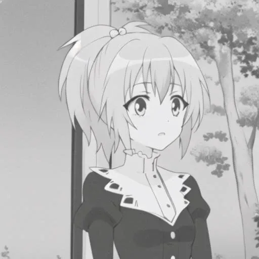 lineart, monochrome, aoi nagisa,  <lora:Kizuki - Strawberry Panic - Nagisa Aoi:1>