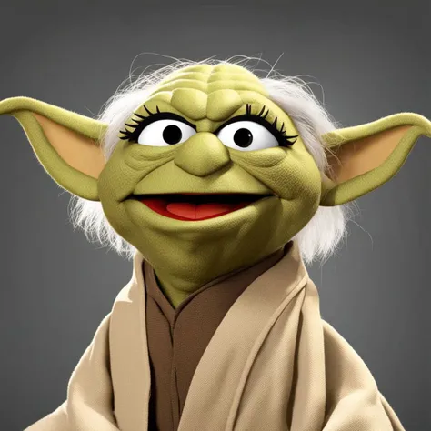 Master Yoda MuppetShow  <lora:SDXL-MuppetShow-Lora-step00002500:0.8>