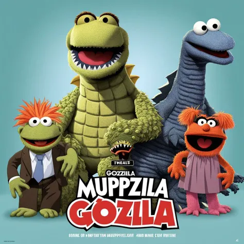 Godzilla MuppetShow <lora:SDXL-MuppetShow-Lora-step00002500:0.8>