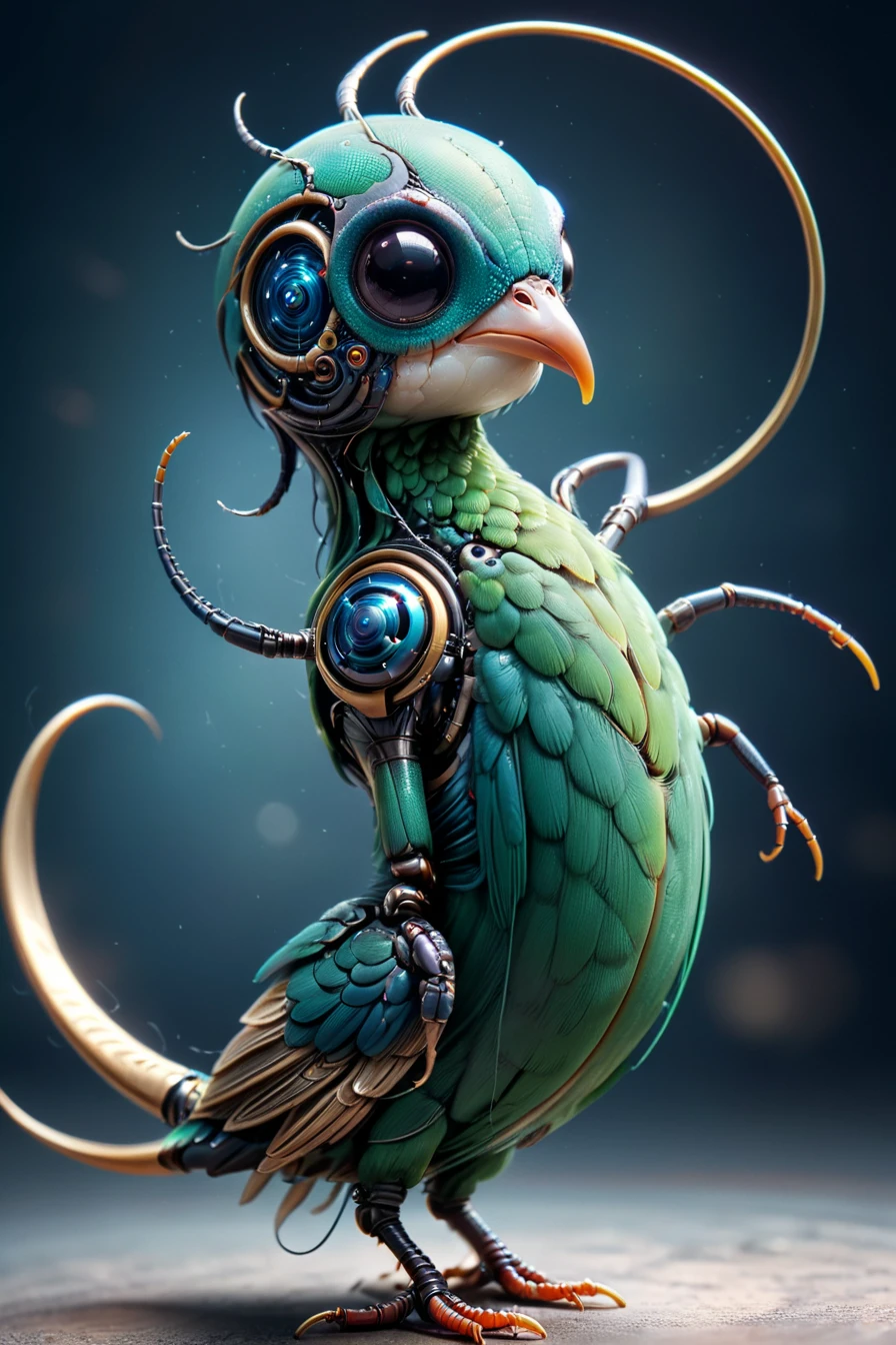 Neo-Futurism, an award-winning photo of an (animal | bug | bird ), hyperrealistic <lora:xl_more_art-full_v1:0.7> <lora:zhibi-sdxl:0.85> zhibi, high-tech, curves, spirals, flowing lines, idealistic future, Neo-Futurism