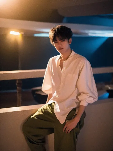 1 boy, a young man, Asian, 22 years old, handsome, hotman, male focus,
(8k, masterpiece, best quality),ultra high res, extremely detailed, beautiful lighting, (realistic, photo-realistic:1.2), photo background, perfect skin,1boy, handsome, full body, wide angle, filmg, white shirt, solo, GS-Masculine.
<lora:add_detail:1>, <lora:Tinaå¸å¥1215:0.8>