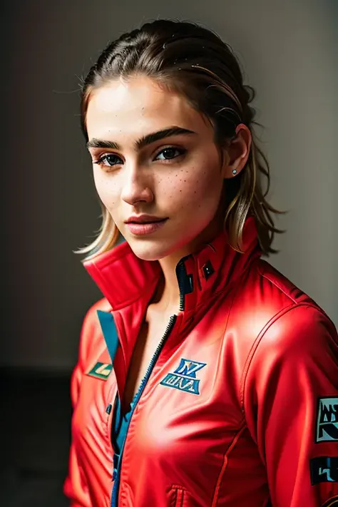 analog style, modelshoot style, feminine, epic (photo, studio lighting, hard light, sony a7, 50 mm, matte skin, pores, colors, hyperdetailed, hyperrealistic), red plugsuit
<lora:libspgc-000005:0.6>