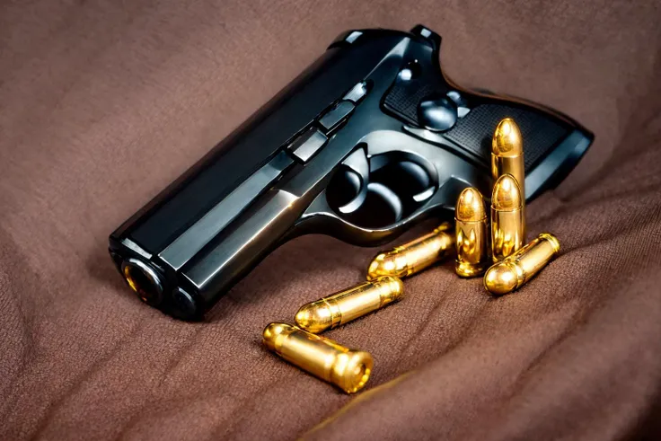 (masterpiece, best quality:1.2), ultra-detailed, gun bullets, (realistic:1.5), <lora:EdobGunBullets_v1.0:1>