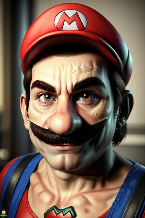 photo of person in real life , real_mario , ultra realistic, detailed skin, real life