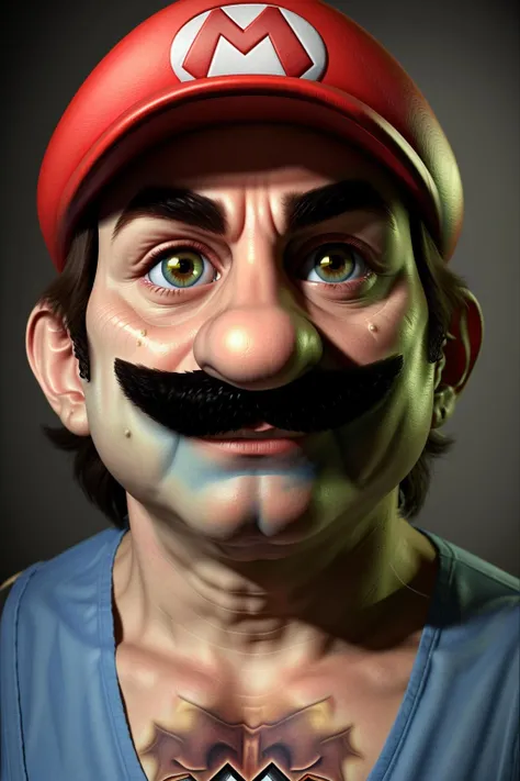photo of person in real life , real_mario , ultra realistic, detailed skin, real life