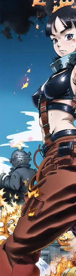 <lora:makiOzeFireForceWith2_makiozeV50:1>(maki:1.2)fire_force,realistic,real,sexy
