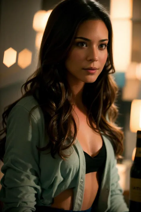 <lora:Odette_Annable:0.85>, a young woman in the style of nocturne, dreamy atmosphere, dark cyan and red, i can't believe how beautiful this is, serene atmosphere, piles/stacks, flickering light, epic realistic, broken old boat in big storm, illustrated by herg, style of tin tin comics, pen and ink,art by greg rutkowski and artgerm, soft cinematic light, (depth of field:1.4), faded, (neutral colors:1.2), (muted colors:1.2), (artstation:1.4), cinematic, warm lights, dramatic light, complex background, (rutkowski:0.66), (teal and orange:0.4), hdr, (intricate details, hyperdetailed:1.15) (skin texture:1.2)