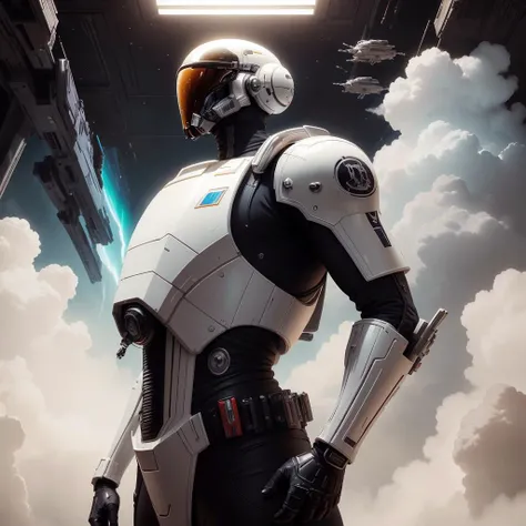 Futuristic explorer, action, starwars, directed by Katsuhiro Otomo --ar 16:9 --niji 5 --s 750