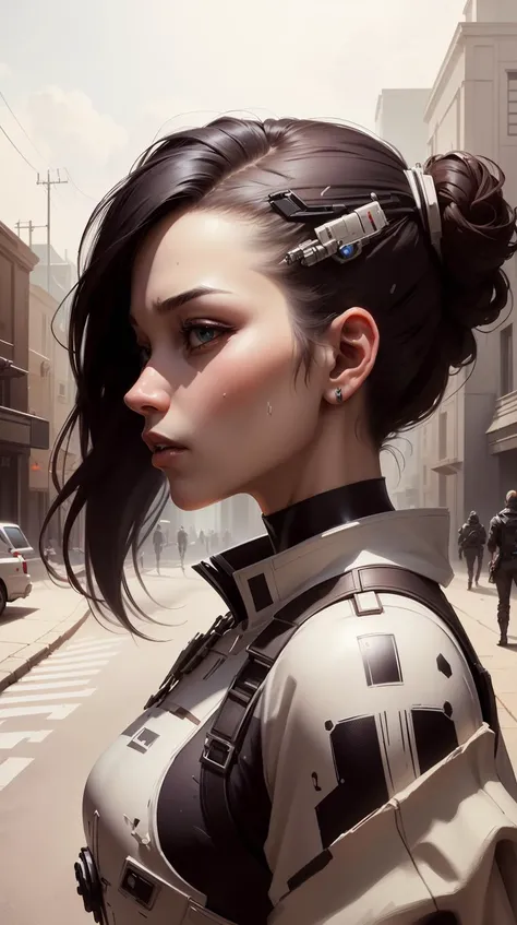 <lora:TheEmpireStyle:1> TheEmpireStyle, white, Greg Manchess portrait painting of Zelda as Overwatch character, medium shot, asymmetrical, profile picture, Organic Painting, sunny day, Matte Painting, bold shapes, hard edges, street art, trending on artstation, by Huang Guangjian and Gil Elvgren and Sachin Teng, hi-tech plastic