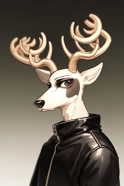 solo, male, deer, stoic, beastars <lora:Beastars_style_v01:1>