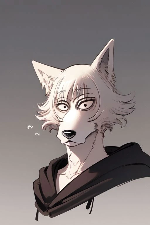 solo, male, wolf, happy, beastars <lora:Beastars_style_v01:1>