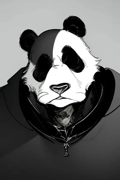solo, male, panda, stoic, beastars <lora:Beastars_style_v01:1>