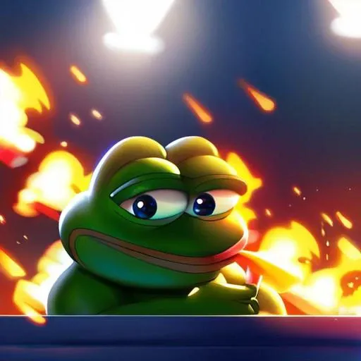 FireBreath,masterpiece,absurd resolution,dinamic lights,score_9, score_8_up, score_7_up, score_6_up, score_5_up, score_4_up,, <lora:FireBreath:1> breathing fire, pepe the frog , solo,1man,frog,open mouth, male, muscular, solo <lora:ponydiffusionv6_pepethefrog:1>,fire bolt,blowing fire,shadows, analog photo, ziprealism, masterpiece,side view,apocalipse backround,world end backround