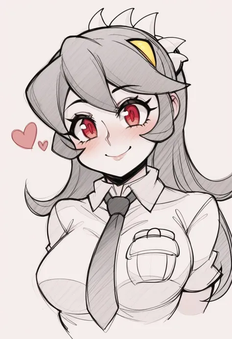 score_9, score_8_up, score_8,
BREAK
1girl, medium breasts, filia \(skullgirls\), cute, eyelashes, sketch, solo, red eyes, long hair, smile, curvy, head tilt, hearts, blush, black hair, necktie, <lora:P_SDXL_AnimeSketch:1>
