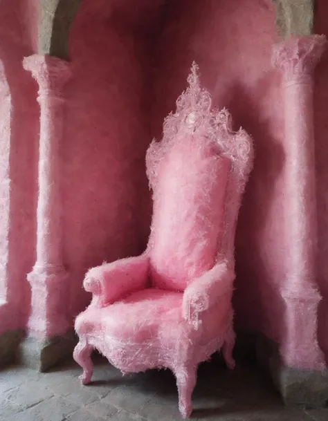 <lora:ccnd-000007:0.8>throne made out of pink ccnd in a castle