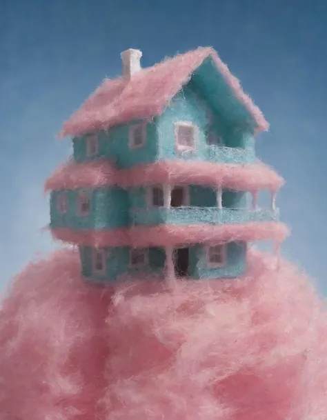 <lora:ccnd-000007:0.9>house made out of ccnd, surreal background