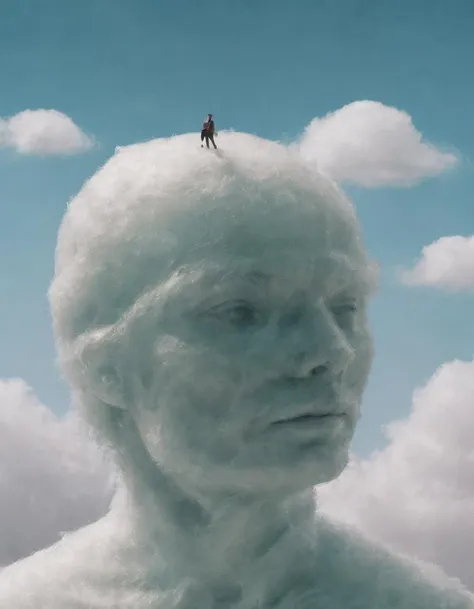 <lora:ccnd:0.8>a person made out of ccnd, surreal background