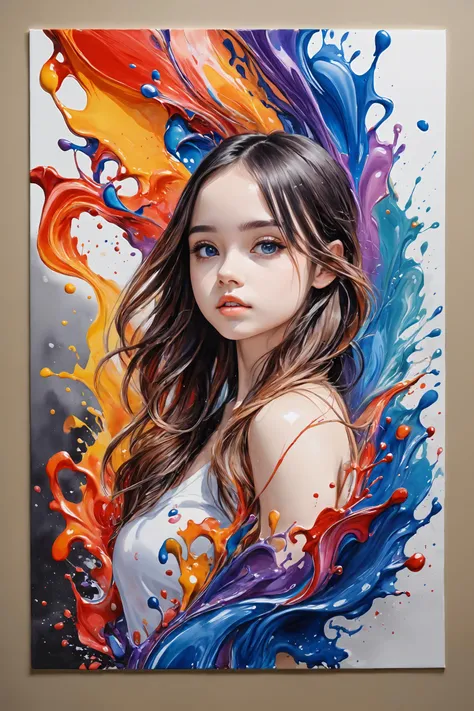 Colorful, multiple colors, intricate detail, splash screen, photorealistic, intricately detailed fluid gouache painting, calligraphy, acrylic, watercolor art,
masterpiece, best quality, 1girl,  <lora:kwFemale_Beta40-SDXL_v1:1>,
