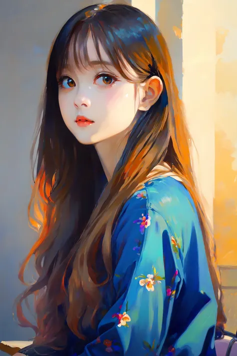 oil painting, vivid colors, beautiful light,
Masterpiece, best quality, 1girl,  <lora:kwFemale_Beta40-SDXL_v1:1>,