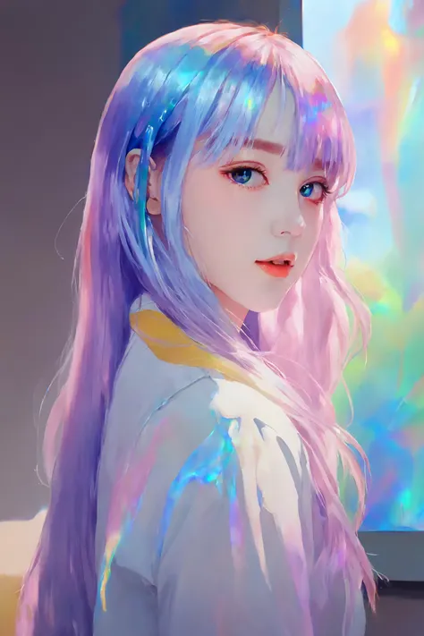 iridescent painting, prismatic, holographic, chromatic aberration,
masterpiece, best quality, 1girl, <lora:kwFemale_Beta40-SDXL_v1:1>, waifu