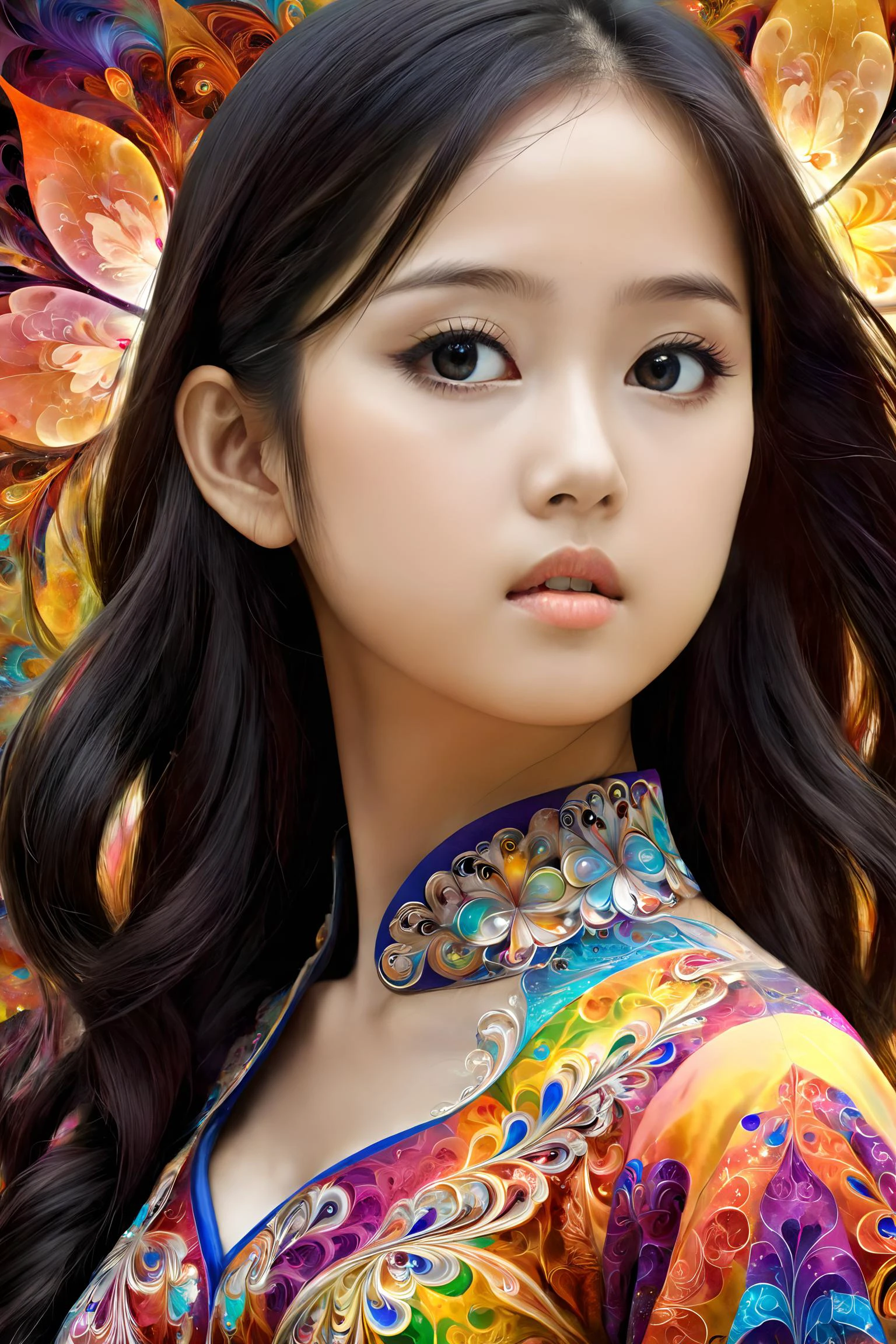 official art, highest details, beautiful and aesthetic, fractal art, colorful,
masterpiece, best quality, 1girl, <lora:kwFemaleBeta42_SDXL_v1:1>, asian