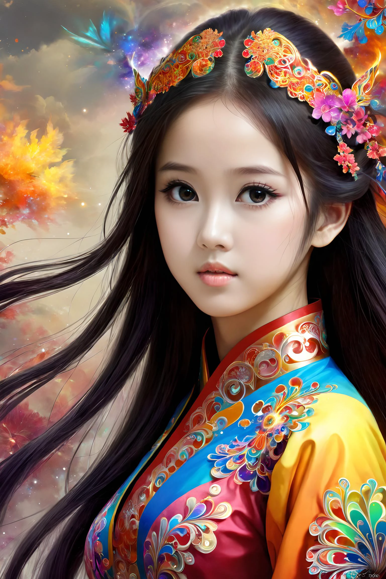 official art, highest details, beautiful and aesthetic, fractal art, colorful,
masterpiece, best quality, 1girl, <lora:kwFemaleBeta42_SDXL_v1:1>, chinese