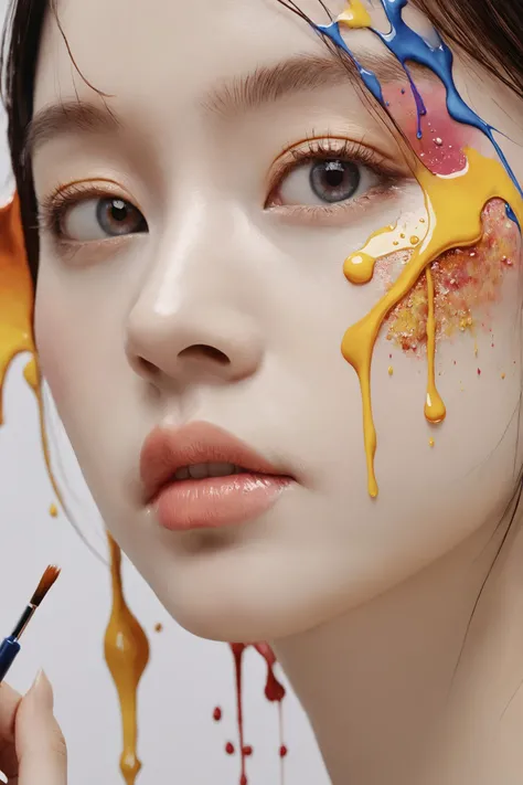Colorful, multiple colors, intricate detail, splash screen, photorealistic, intricately detailed fluid gouache painting, calligraphy, acrylic, watercolor art,
masterpiece, best quality, 1girl,  <lora:kwFemaleBeta42_SDXL_v1:1>, chinese