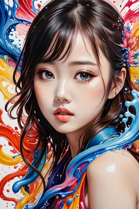 Colorful, multiple colors, intricate detail, splash screen, photorealistic, intricately detailed fluid gouache painting, calligraphy, acrylic, watercolor art,
masterpiece, best quality, 1girl, <lora:kwFemaleBeta42_SDXL_v1:1>, asian,waifu
