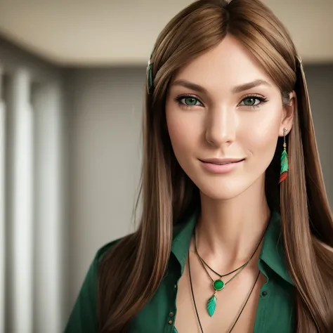 <lora:rachelAmberLifeIs_10:1> masterpiece, Real photo, (rachelamber:1.4), (detailed brown hair:1.2), (detailed green eyes:1.2), (detailed skin:1.2), choker, (Red shirt:1.2), feather earring, (beautiful face:1.3), (small nose:1.2), (smiling:1.1), Volumetric Lights, parallax effect, school background,