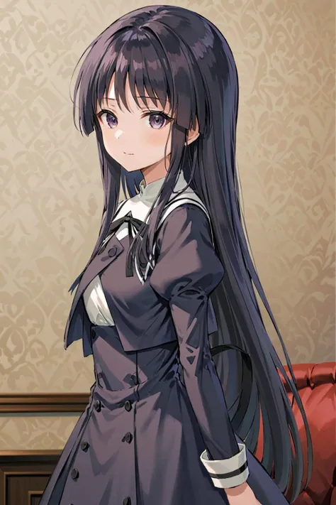 You can see inside her skirt