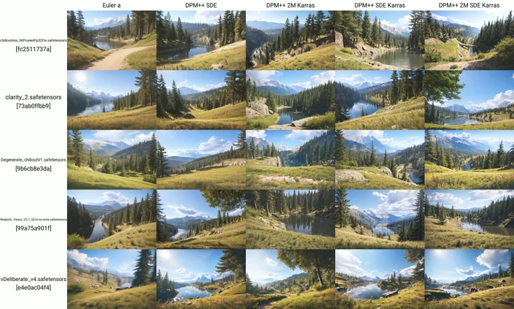 (masterpiece:1.2, best quality:1.2, beautiful, high quality, highres:1.1, aesthetic), detailed, extremely detailed, 4K, farcry5,mountains,cliffs,forest,trees,pine trees,stones,rocks,bushes,grass,scenery,nature,sky background,clouds in the sky,haze in the background,wide angle,hills,boulders,midday,landscape,river, lake, bridge, waterfall, path,trail,Extreme long shot,Medium wide shot,realistic shaded lighting,photorealism,sunny day,by oprisco,<lora:tyuty5756:0.7>,