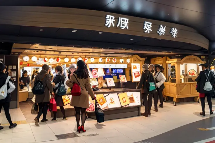 masterpiece, best quality, ultra-detailed, extremely detailed, illustration,
STOKYO, STSmatsuri, exterior, multiple girls, shop, train station, bag, coat, multiple boys, black hair, walking, long hair, storefront, brown hair, short hair, luggage, rolling suitcase, outdoors, scenery, sign, pantyhose, handbag, from behind, real world location, lantern, suitcase, skirt, shoes, high heels, paper lantern,
<lora:STOKYO_matsuri_V1_1_MIDD:1>