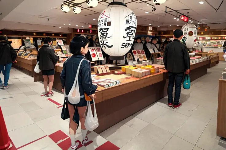 masterpiece, best quality, ultra-detailed, extremely detailed, illustration,
STOKYO, STSmatsuri, exterior, bag, tile floor, scenery, 1boy, shop, tiles, reflective floor, black hair, wide shot, 1girl, ceiling light, shoes, from behind, short hair, jacket, standing, realistic,
<lora:STOKYO_matsuri_V1_1_MIDD:1>