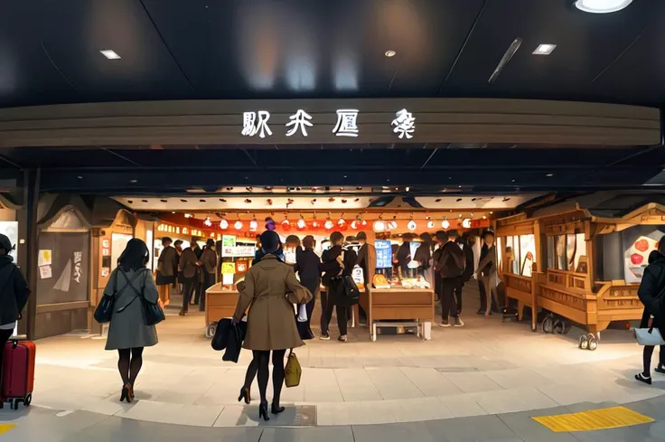 masterpiece, best quality, ultra-detailed, extremely detailed, illustration,
STOKYO, STSmatsuri, exterior, multiple girls, shop, train station, bag, coat, multiple boys, black hair, walking, long hair, storefront, brown hair, short hair, luggage, rolling suitcase, outdoors, scenery, sign, pantyhose, handbag, from behind, real world location, lantern, suitcase, skirt, shoes, high heels, paper lantern,
<lora:STOKYO_matsuri_V1_1_MIDD:1>
