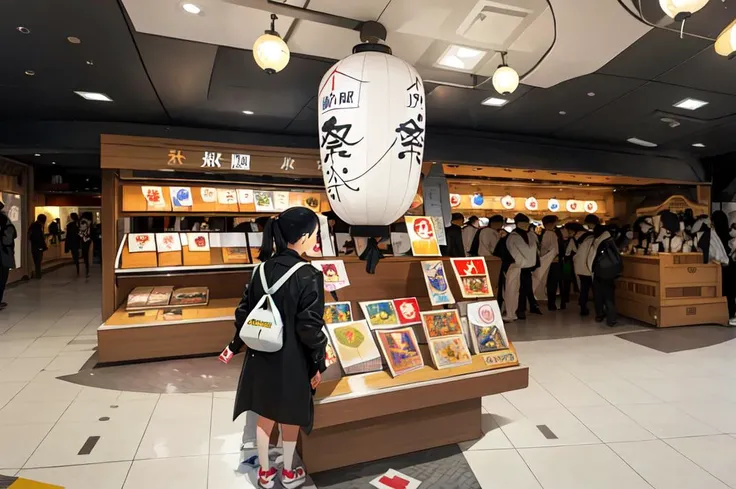 masterpiece, best quality, ultra-detailed, extremely detailed, illustration,
STOKYO, STSmatsuri, exterior, bag, tile floor, scenery, 1boy, shop, tiles, reflective floor, black hair, wide shot, 1girl, ceiling light, shoes, from behind, short hair, jacket, standing, realistic,
<lora:STOKYO_matsuri_V1_1_MIDD:1>