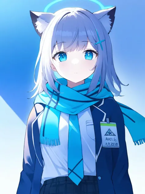 (masterpiece:1.16), (best quality:1.16), (extremely detailed CG:1.16), (8k_wallpaper:1.16), an extremely delicate and beautiful, detailed light, beautiful detailed girl, beautiful detailed glow, (detailed face:1.16),realistic background,
shiroko (blue archive),skirt, scarf, shirt, jacket, necktie,id card,white background, simple background, indoors,
<lora:shiroko_XL_Lokr-000007:1.>,
(HDR:1.16), (highly detailed beautiful woman:1.16), (fade:1.22), (high contrast:1.16), (intensive shadows:1.16), (depth effect:1.16), (high saturation:1.16), utrarealistic, (cinematic lighting:1.05),, (sharp focus:1.1), (sharp details:1.1), (highlights:1.16), (sharp image:1.1), extremely realistic, detailed realism, realistic shadows, overexposure,