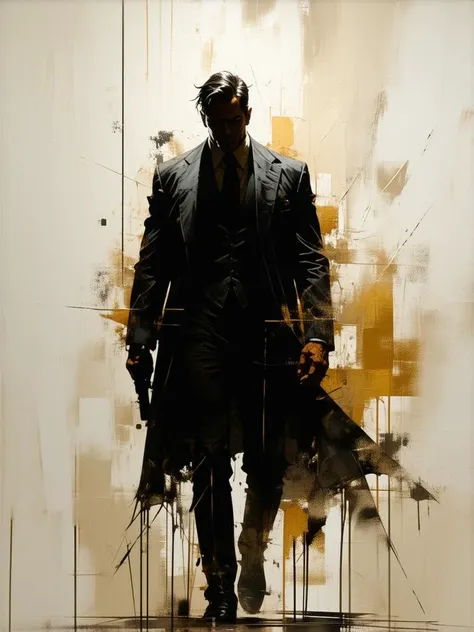 (Mike Deodato's painting depicting:1.5) a Secret Agent Man