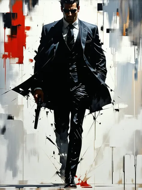 (Mike Deodato's painting depicting:1.5) a Secret Agent Man