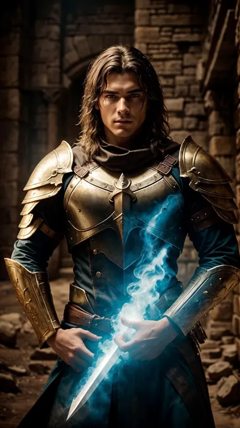 a profesional picture of 1man Garen, the Gladiator of Gondor was a former gladiator from the ancient world of Gondor, where he had fought in the coliseums and emerged victorious time and time again. His body was a mass of rippling muscle, etched with the scars of countless battles. His skin was bronzed from the desert sun, and his hair was a golden blonde, braided and adorned with the bones of his enemies. He wore a suit of ancient Gondorian armor, etched with runes of protection and victory. The armor was adorned with the skulls of defeated foes, a macabre trophy of his past. He wielded a massive, two-handed sword that had been tempered in the fires of Mount Doom, its blade etched with the same runes as his armor. Garen's presence was commanding, and his eyes burned with an unquenchable fire for combat and glory. BREAK, realistic, perfect quality, best quality, ultrasharp, ultradetailed, perfect quality, masterpiece, intricated details, <lora:add_detail:0.4>, punk, <hypernet:sxzBloom_sxzBloom:0.3>, AS-YoungerV2 < <lora:splashes_v.1.1:0.5> Splash, splashes, splashing, explosion, exploding <lora:Smoke:0.3> smoke, smokkk, colorfull cyan, hotify, vivid colors