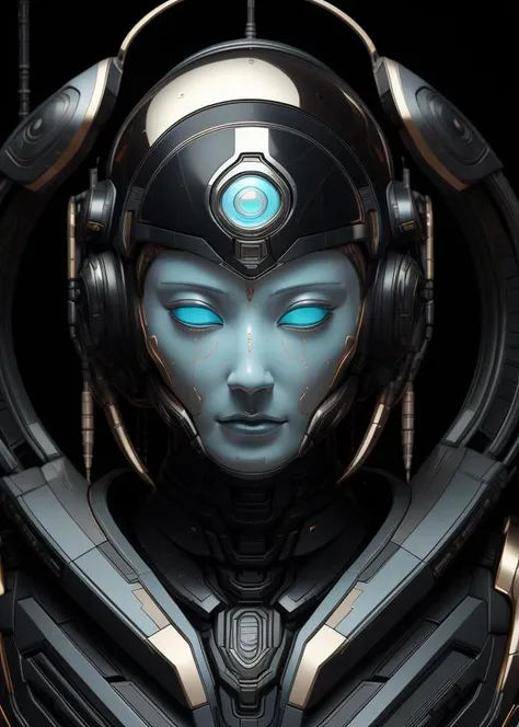 exosuit, mech pilot, blue and gold, cyber visor, helmet, led screen, lcd screen, holographic, <lora:Naki:0.9>, bimbusaccumulus, tech-wear, cyberpunk, technological head gear <lora:BimbusAccumulus:0.5>, <lora:sfear:1>, 3d render, high quality, uhd, photorealistic