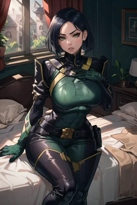 female anime woman,Beautifully detailed background, starship interior,(Lying on her back in bed:1.2),legs are open,(Being touched by men:1.5),(Being stroked by a man's crotch)(((tmasterpiece))), ((best qualtiy)), ((intricately details)), Ridiculous res, A MILF, Mature woman, see-through, highly detailed, illustration, 1. Mature women, ((Large breasts)), (areola of breast),perfect hand, detailed finger, Beautiful detailed eyes,Wavy curly hair,with brown eye, name badge, vd, (Teacher's Uniform:1.2), Translucent white shirt,Get wet,(The shirt buttons were unbuttoned,no brassiere,Breasts leaking out of clothing),Black pencil skirt, (Black tights:1.1), 耳Nipple Ring, detailedbackground, Bedrooms, perfect eyes, Seductive eye,Reddened face,(weeping:1.2),(The mouth opened slightly) doggystyle, all fours, sex from behind, facing viewer, bukkake, green hair