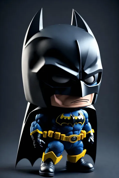 <lora:3DChibi_v1:0.9> masterpiece, highly detailed 8k raw photo, best quality, intricate details, batman in  xyzcc style, simple background