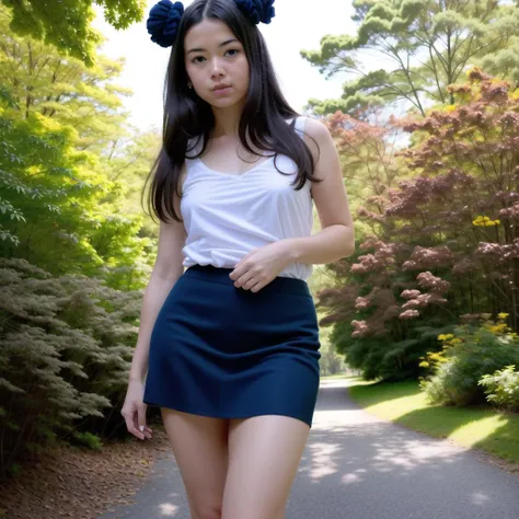 1girl in mini black dress sexy