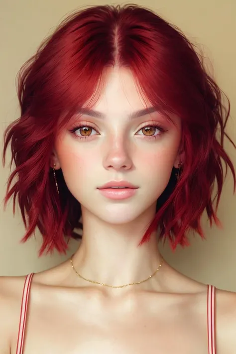 <lora:SavannahRaeDemers_v1:1> SavannahRaeDemers, focus on eyes, close up on face, wearing jewelry, light red hair styled A-line bob hair