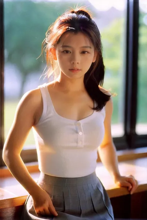 analog film photo of (masterpiece,best quality,ultra high res:1.1),(photo-realistic:1.1),beautiful face,exquisite face,side_light,
looking at viewer,(simple background:1.1),1girl,18yo,(sweat and pure:1.2),from The Knot the movie,breasts apart,
<lora:Vivian_Hsu_XL_0_:1>,vivian_hsu,a hot summer day,bokeh,enjoy this wet orgasm,sunlight through the glass to form a beam,(wearing student uniforms in the classroom:1.1),, faded film, desaturated, 35mm photo, grainy, vignette, vintage, Kodachrome, Lomography, stained, highly detailed, found footage
