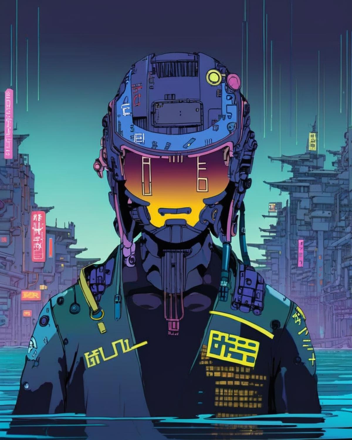 A man in a futuristic suit with a helmet on - SeaArt AI