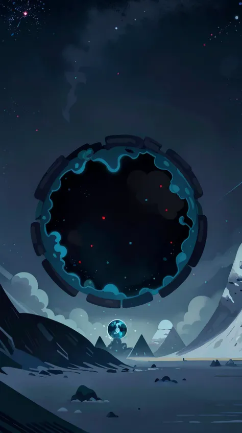 illustration,flat color,Flat style, Cosmos Caverns, caves filled with star-like glow worms, clear sea, teeming with brightly colored organisms that pulsate with the rhythm of the planet,awash in the soft, romantic light of a distant red dwarf star,casting an ethereal light on the snow-capped peaks <lora:Landscape illustration:0.7>, elements,Transmuting reflections,inception, (Masterpiece:1.3) (best quality:1.2) (high quality:1.1)