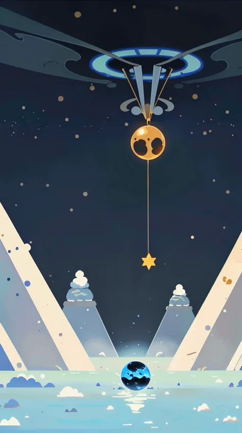 illustration,flat color,Flat style, Arcadian Arctic, a frozen expanse under an eternal twilight, that chime like bells,through subtle cues,creating long, dramatic shadows <lora:Landscape illustration:0.7>, Serendipitous melodies,black hole,Transcendental currents, (Masterpiece:1.3) (best quality:1.2) (high quality:1.1)